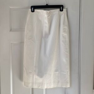 J Crew Ivory Pencil Skirt NWT size 8 in Bi-Stretch Cotton